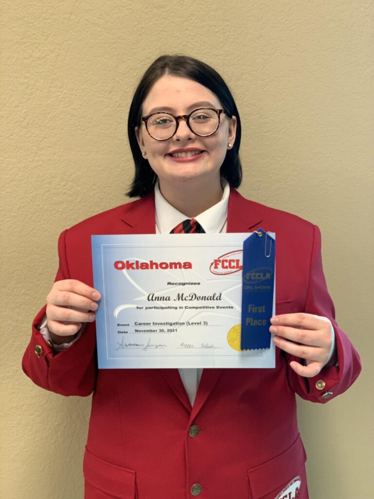 FCCLA places at NE District 5 STAR Event - Vian Tenkiller